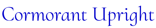 Cormorant Upright フォント